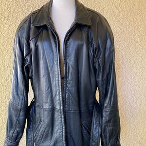 Vintage‎ Andrew Marc Black Leather Jacket Small